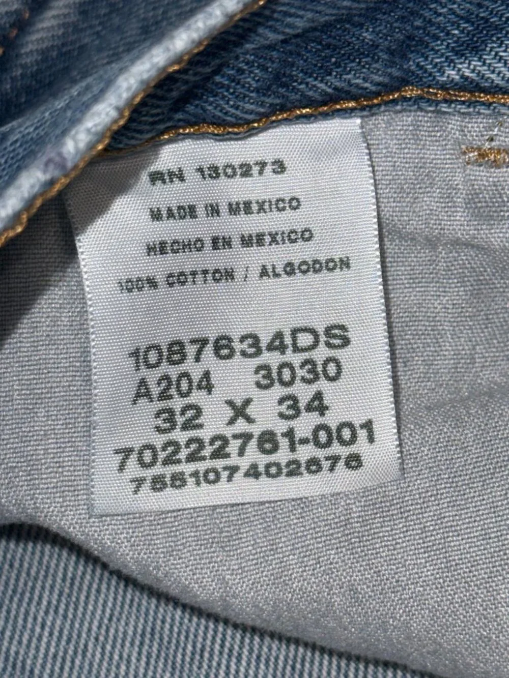 Wrangler Rustler Jeans Mens 32x34 Straight Leg Med Wash Denim Workwear
